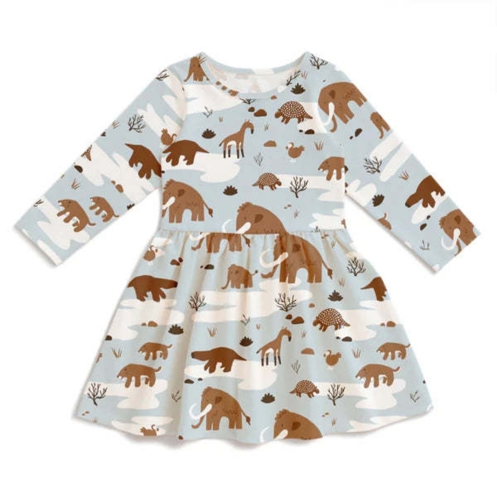 Winter Water Factory Ice Age Animal Print Dress